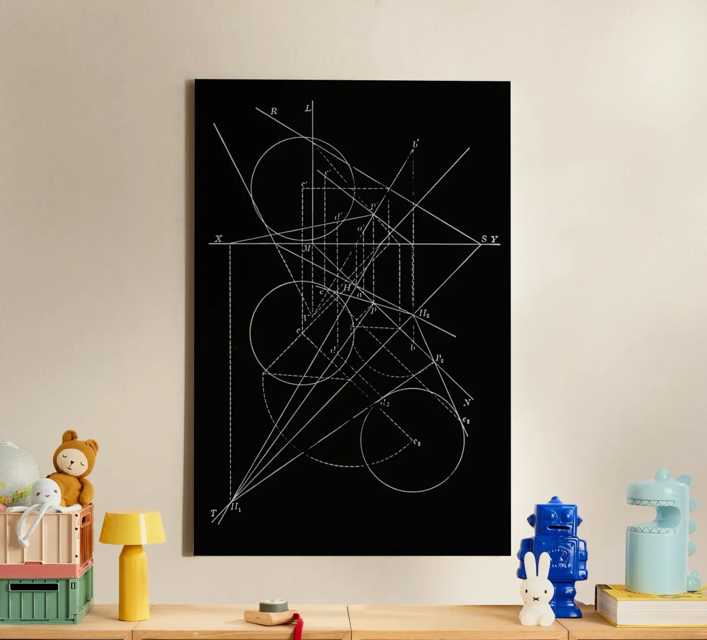 Compasses canvas by Astër