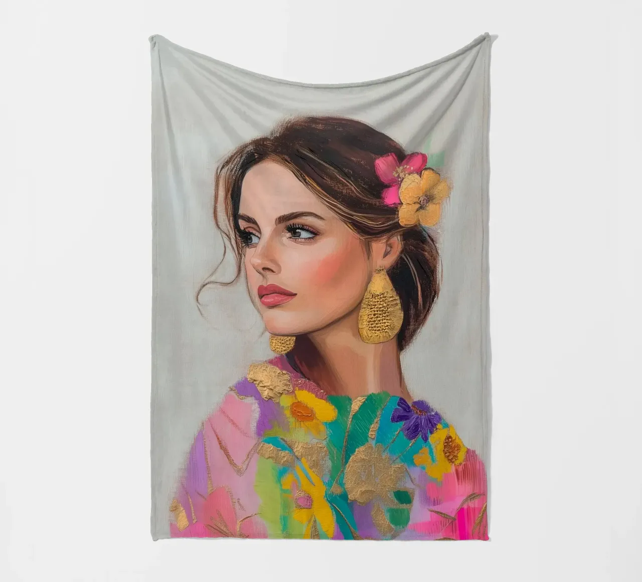 Luise Eleganza femminile coperta in pile da Carinaprint