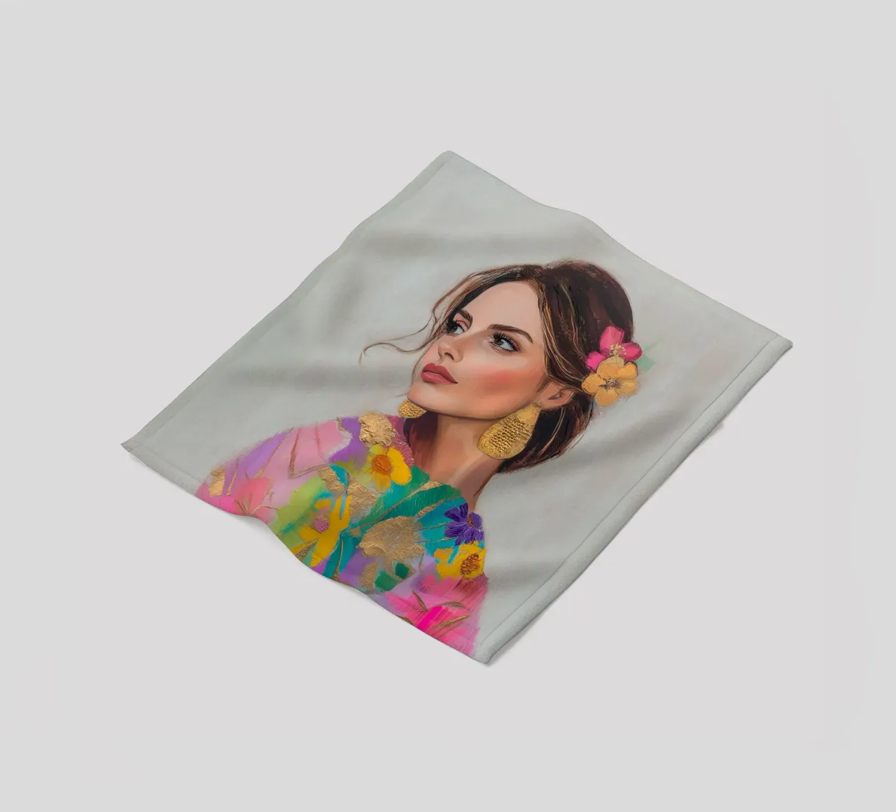 Luise Eleganza femminile coperta in pile da Carinaprint
