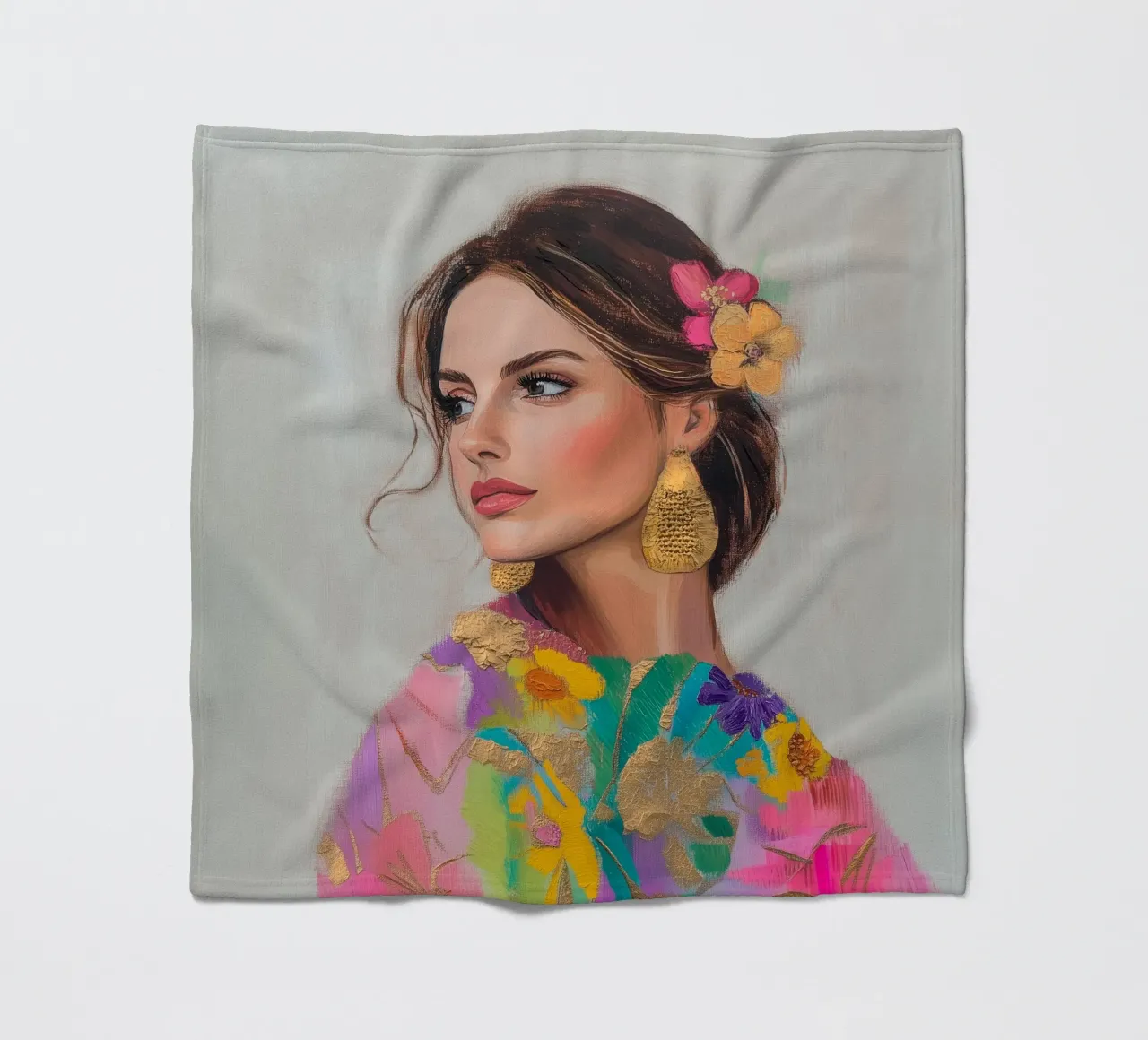 Luise Eleganza femminile coperta in pile da Carinaprint