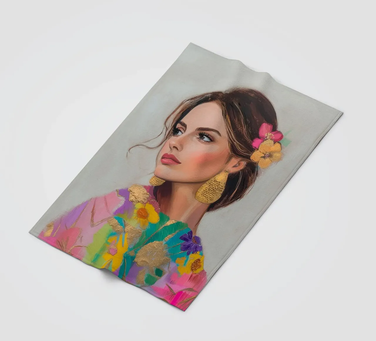 Luise Eleganza femminile coperta in pile da Carinaprint