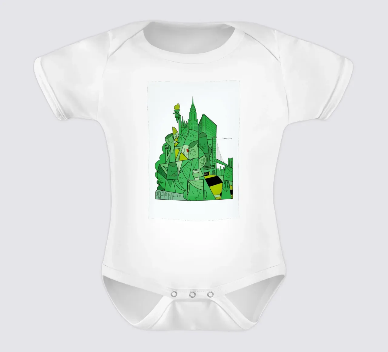 New York body neonato maniche corte da Ale Giorgini