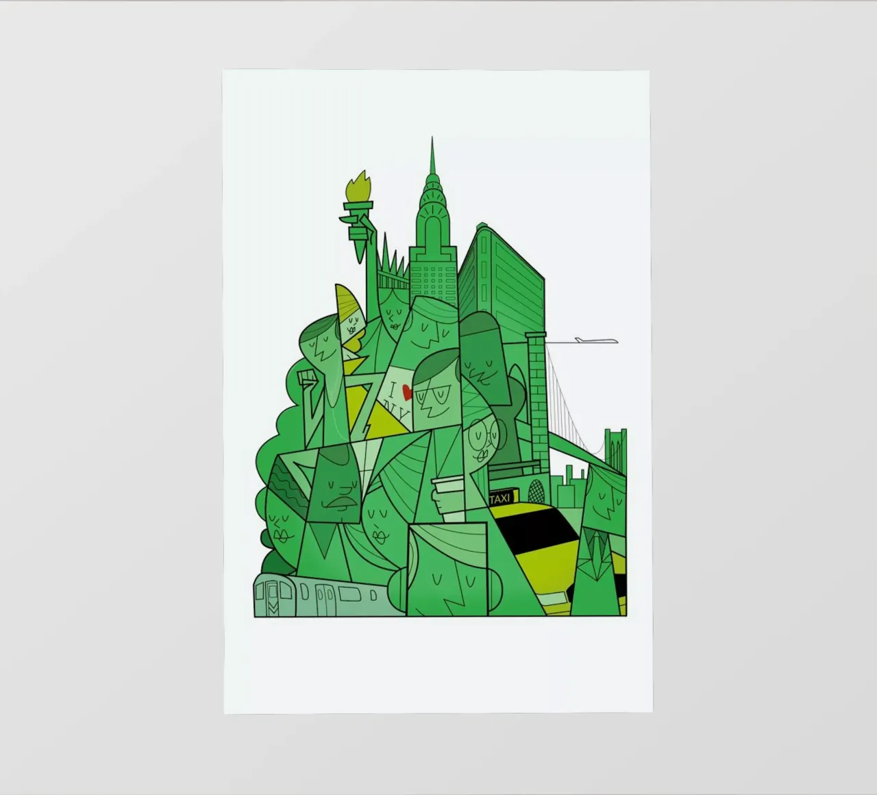 New York telo in pvc da Ale Giorgini
