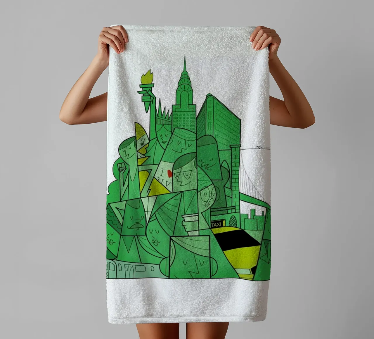 New York asciugamano da bagno da Ale Giorgini