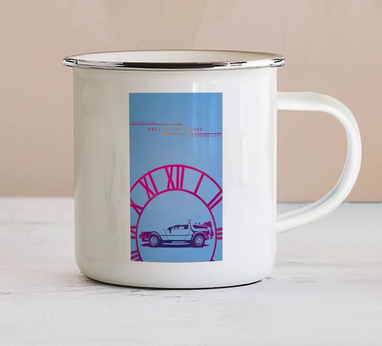BTTF tazza in smalto da MD POSTERS