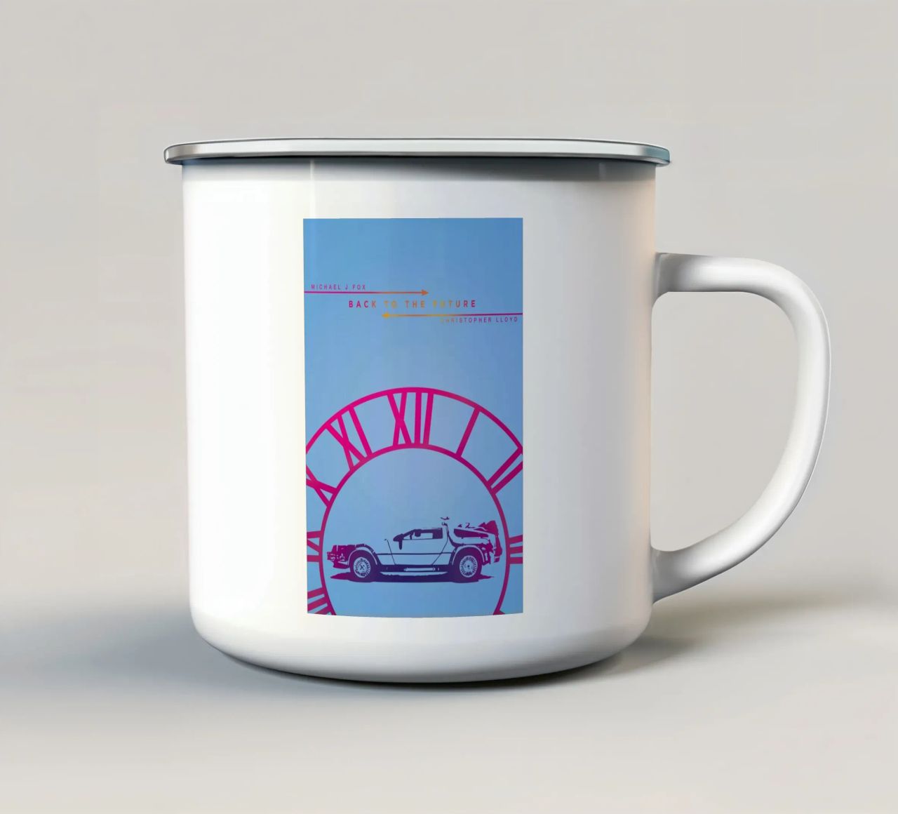 BTTF tazza in smalto da MD POSTERS