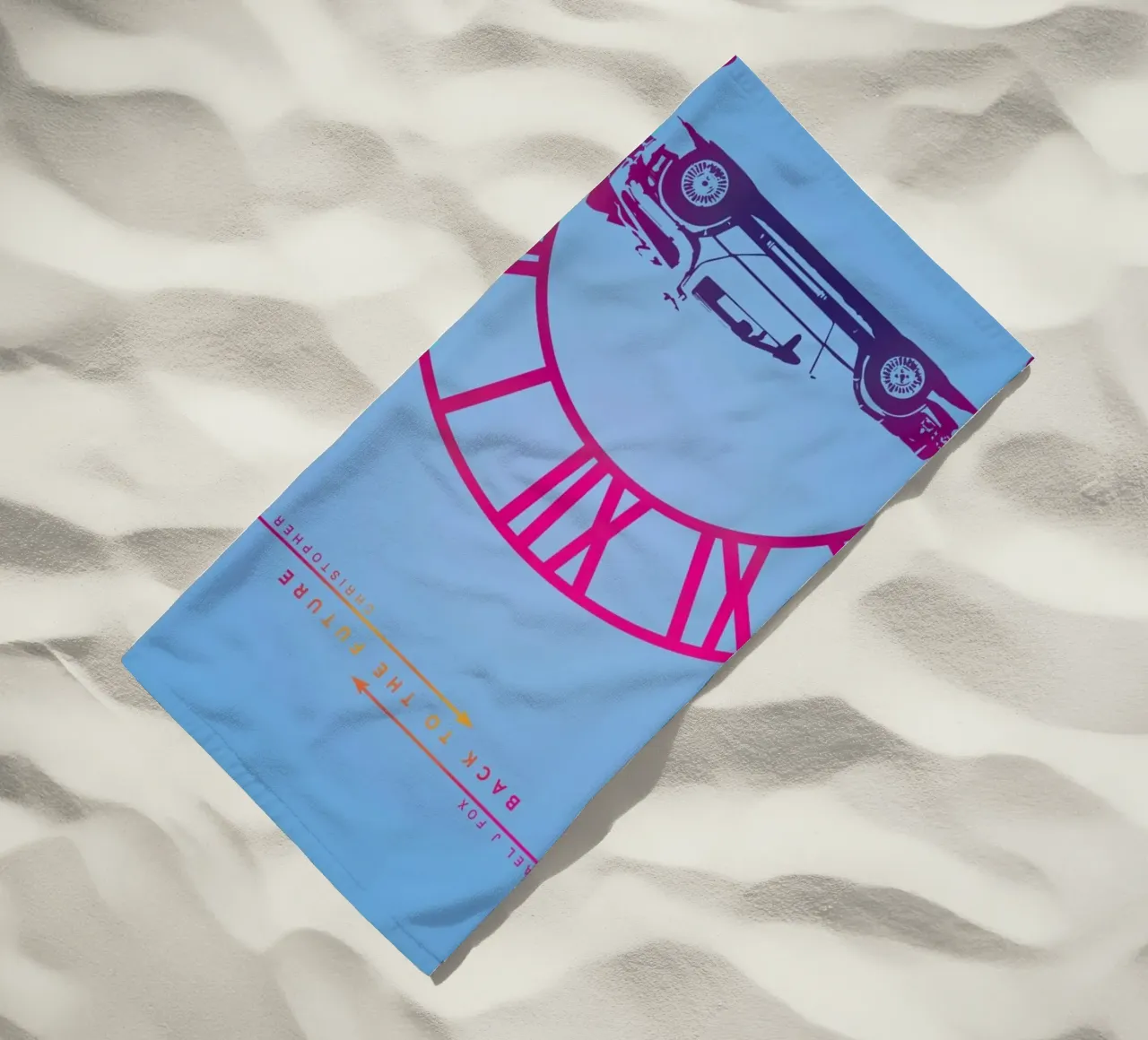 BTTF beach towel by MD POSTERS