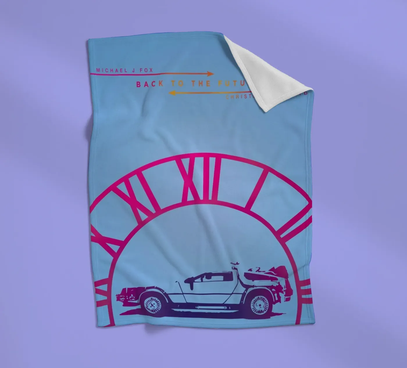 BTTF fleecedeken van MD POSTERS