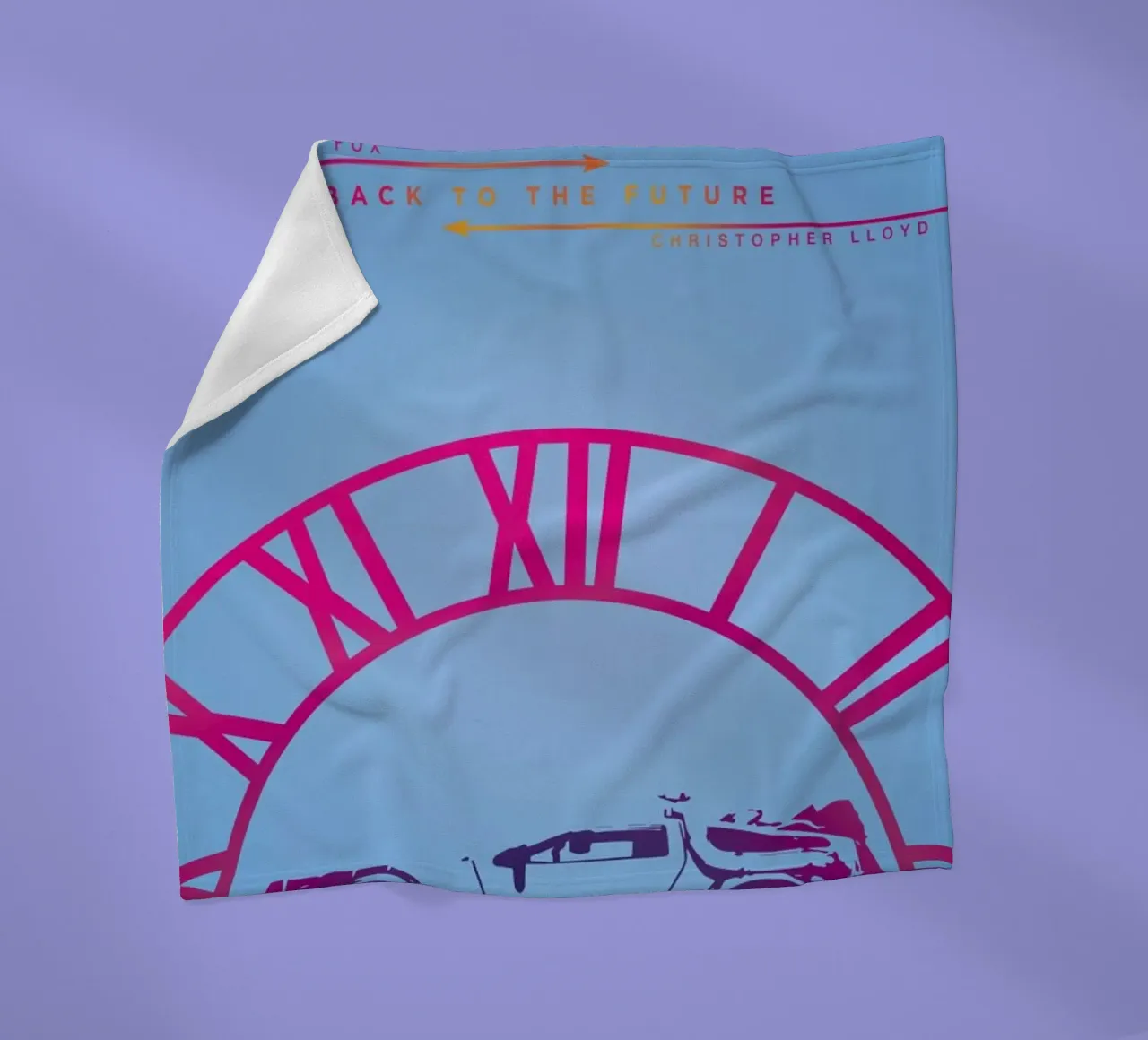 BTTF fleece blanket by MD POSTERS