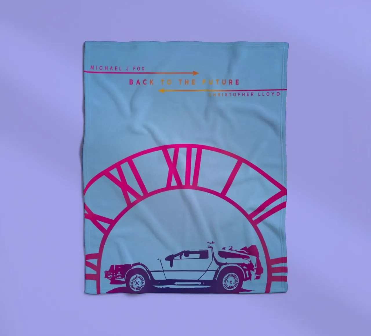 BTTF fleece blanket by MD POSTERS