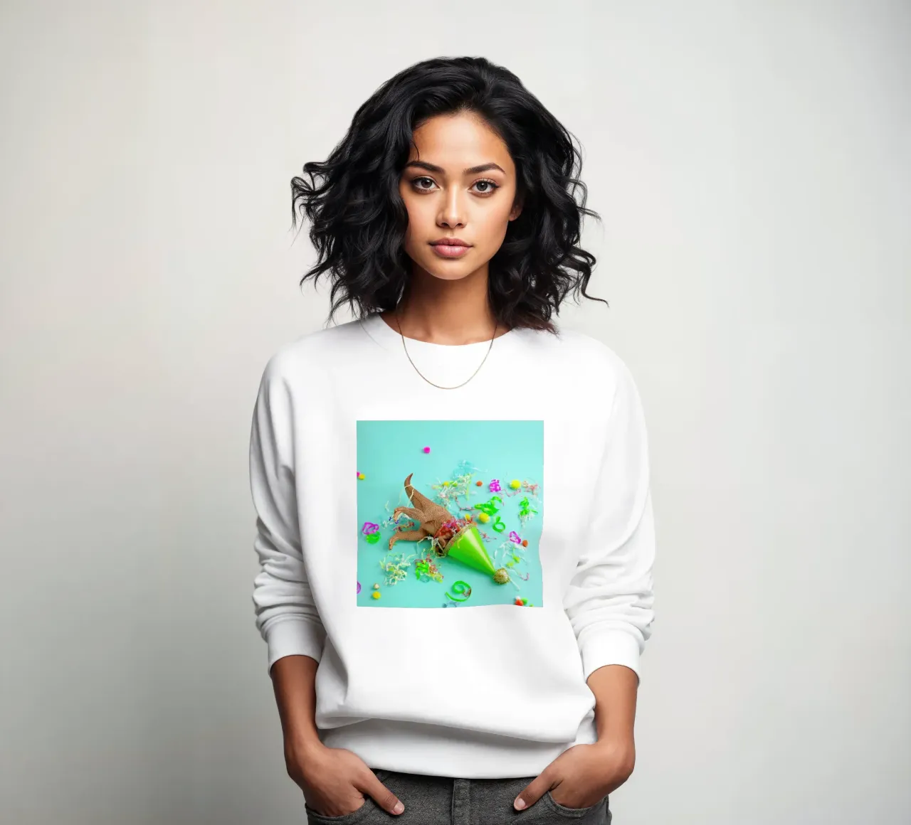 Dinosaur Party sweatshirt by Juj Winn