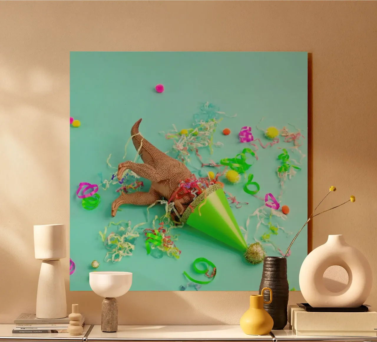 Dinosaur Party plexiglass da Juj Winn