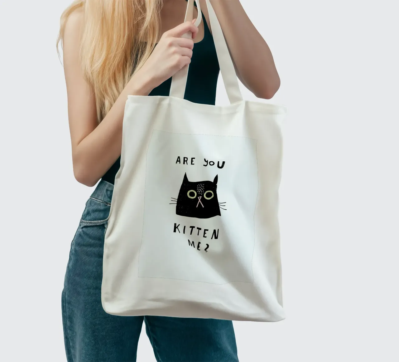 Catisfaction No. 2 borsa in juta da typealive