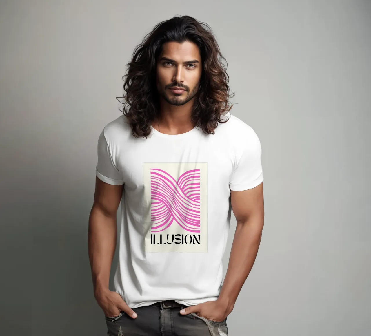 Mind-Bending Waves - Abstract Geometry t-shirt by Studio Mooodz
