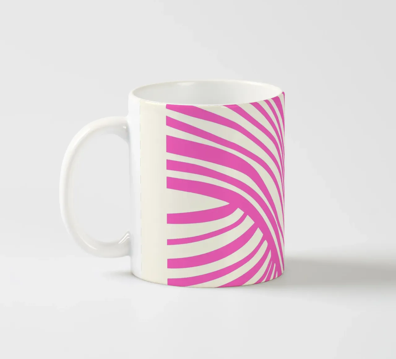 Mind-Bending Waves - Abstract Geometry ceramic mug by Studio Mooodz