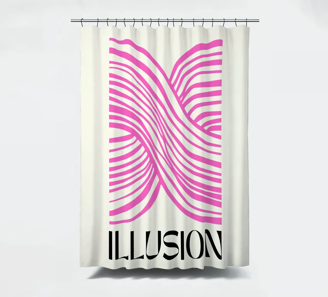 Mind-Bending Waves - Abstract Geometry shower curtain by Studio Mooodz