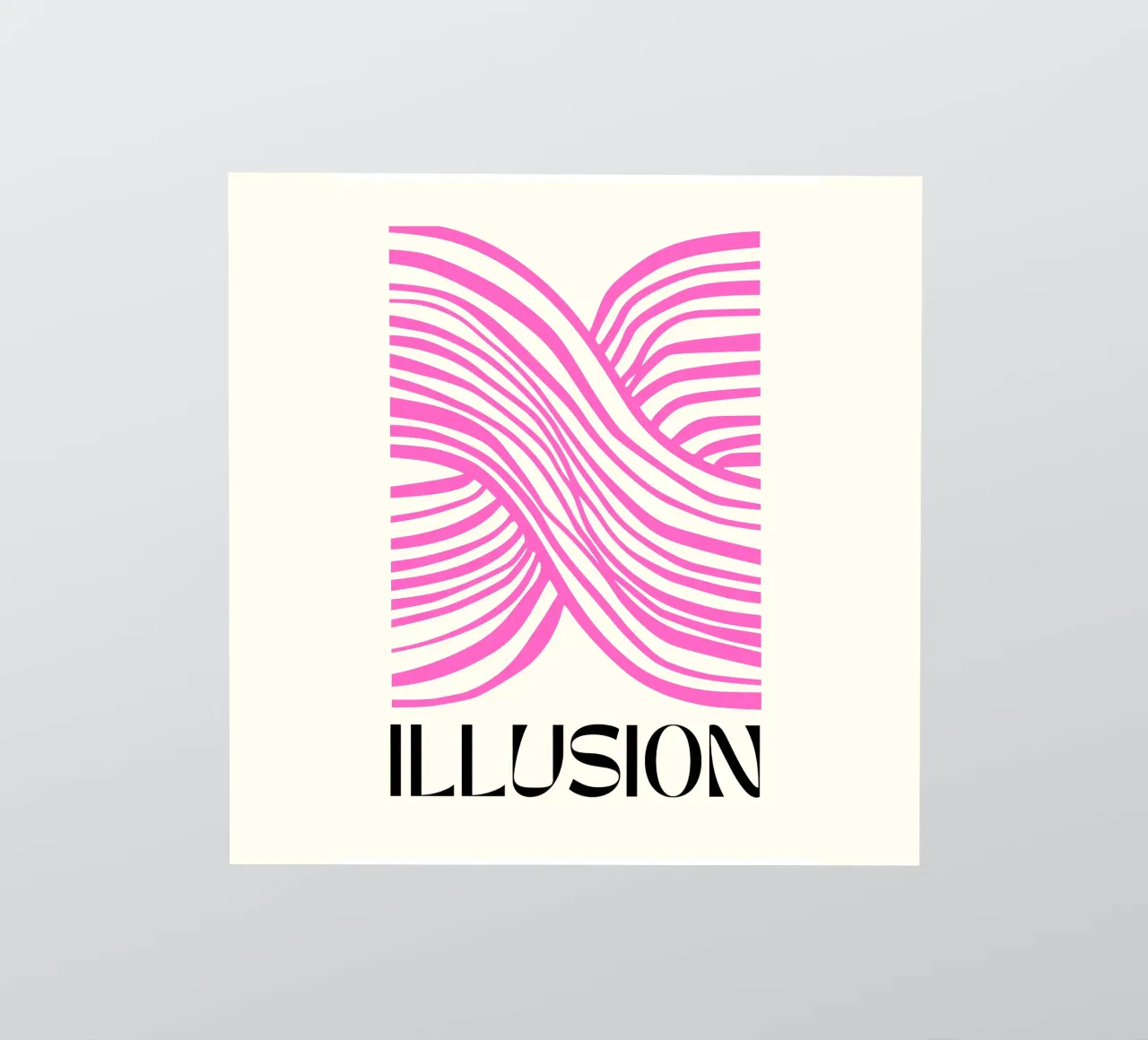 Mind-Bending Waves - Abstract Geometry sticker by Studio Mooodz