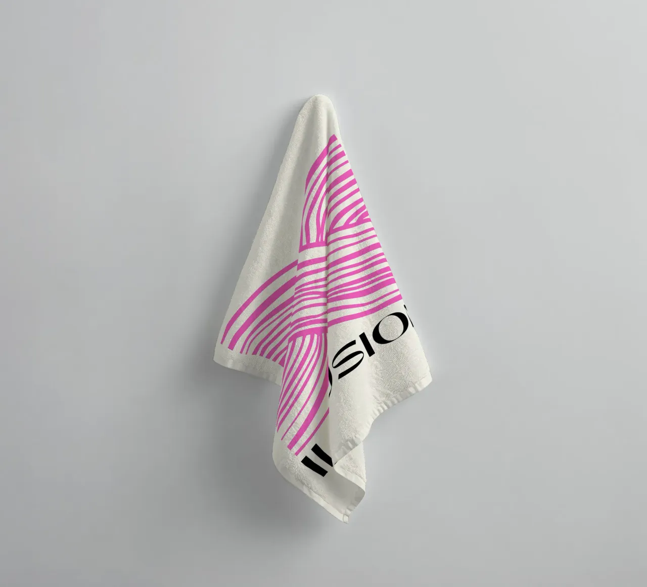 Mind-Bending Waves - Abstract Geometry towel by Studio Mooodz