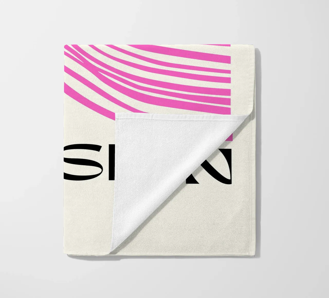 Mind-Bending Waves - Abstract Geometry beach towel by Studio Mooodz
