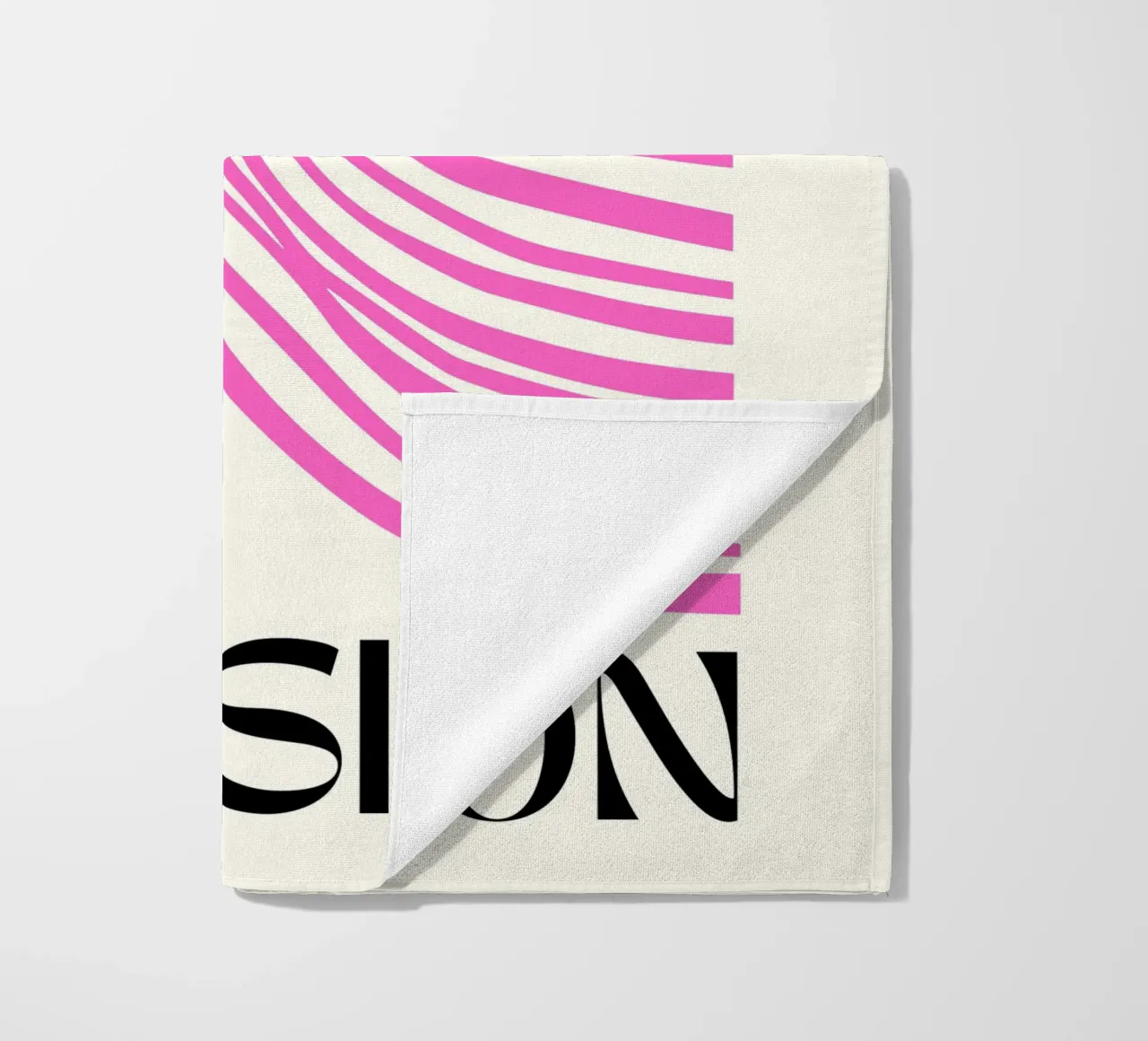 Mind-Bending Waves - Abstract Geometry beach towel by Studio Mooodz