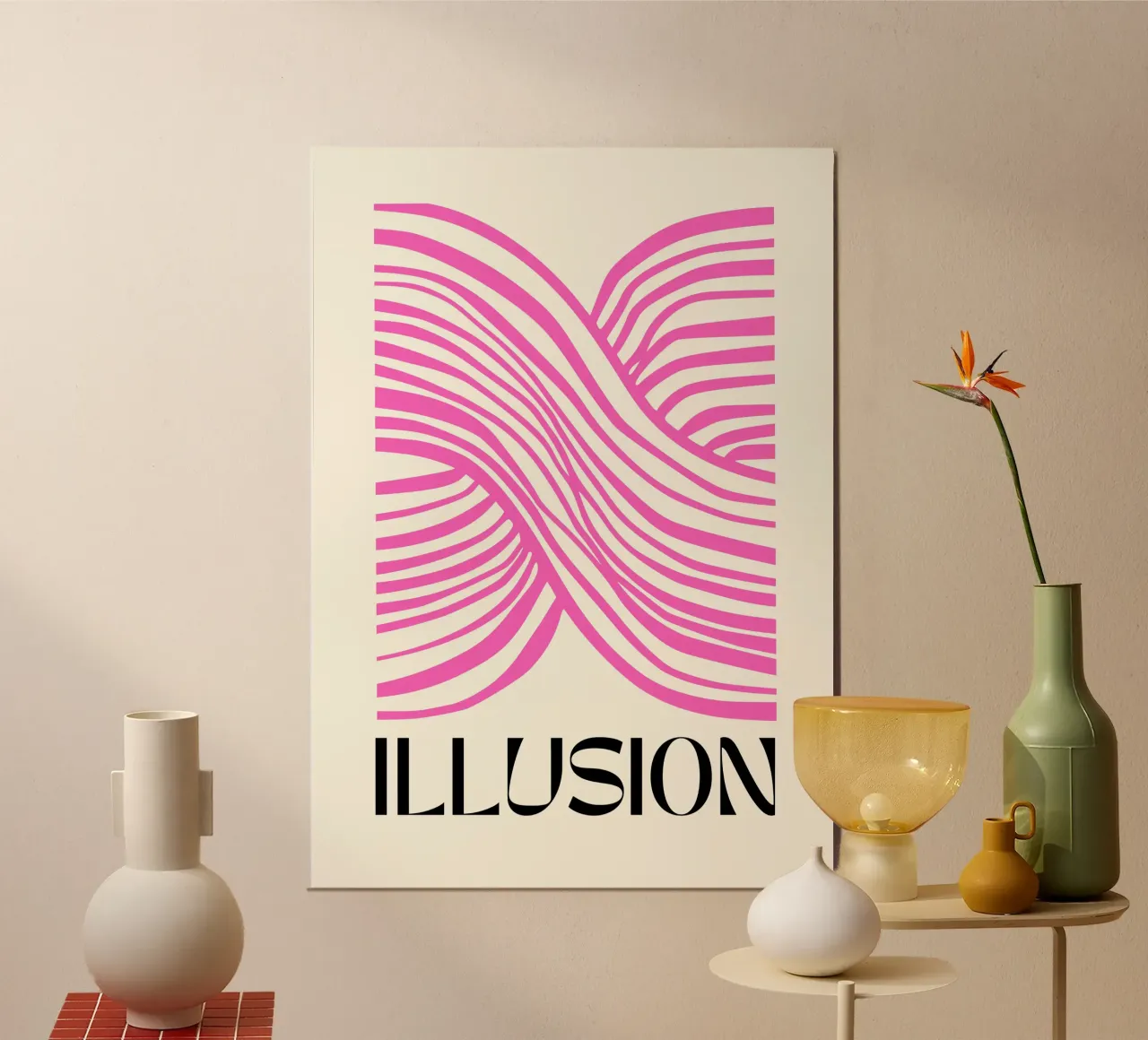 Mind-Bending Waves - Abstract Geometry alu-dibond by Studio Mooodz