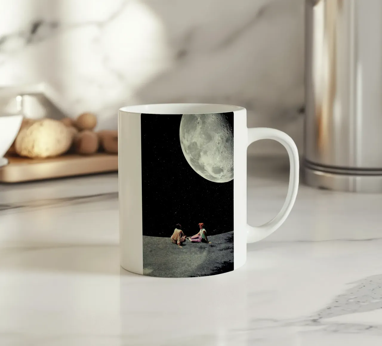I Gave You The Moon For A Smile tazza in ceramica da Frank Moth