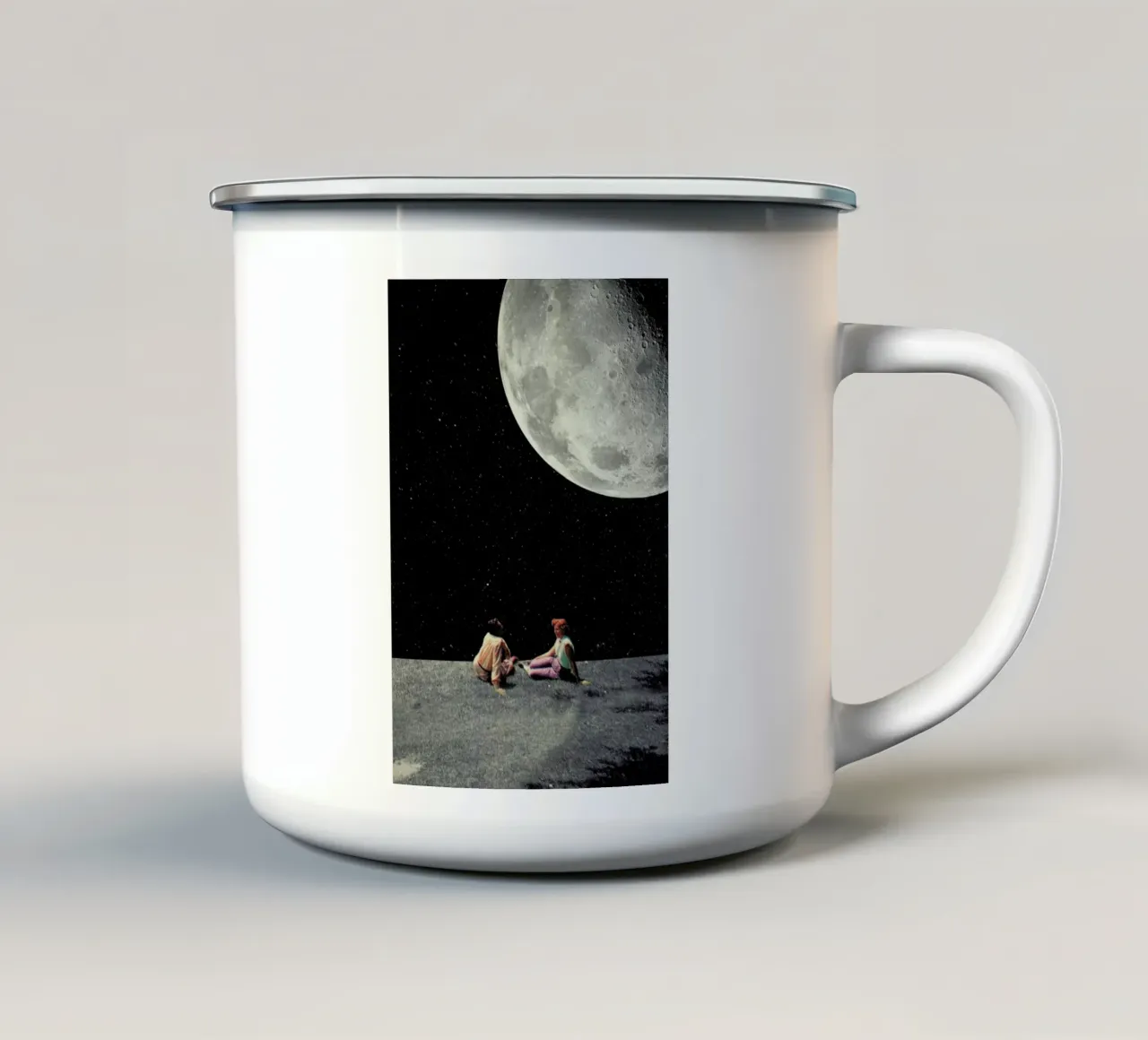 I Gave You The Moon For A Smile tazza in smalto da Frank Moth