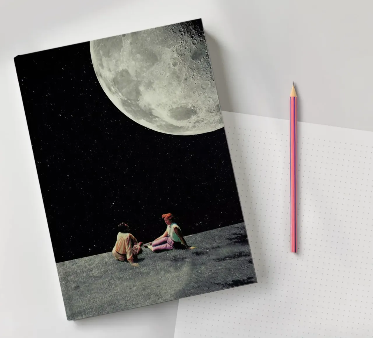 I Gave You The Moon For A Smile notebook by Frank Moth