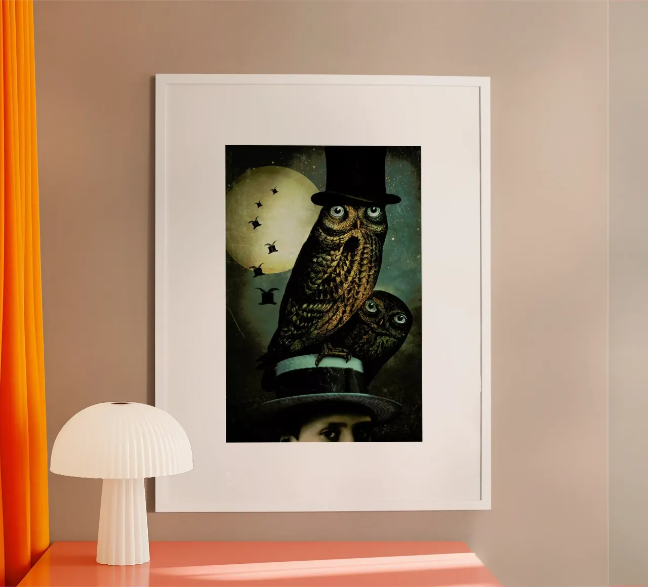 Watchout poster con telaio in legno da Catrin Welz-Stein