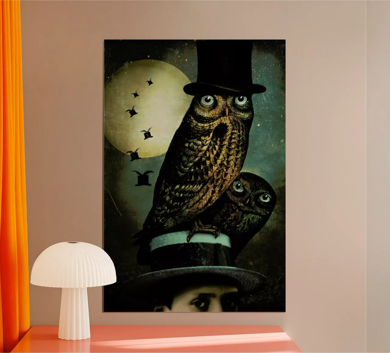 Watchout poster con telaio in legno da Catrin Welz-Stein
