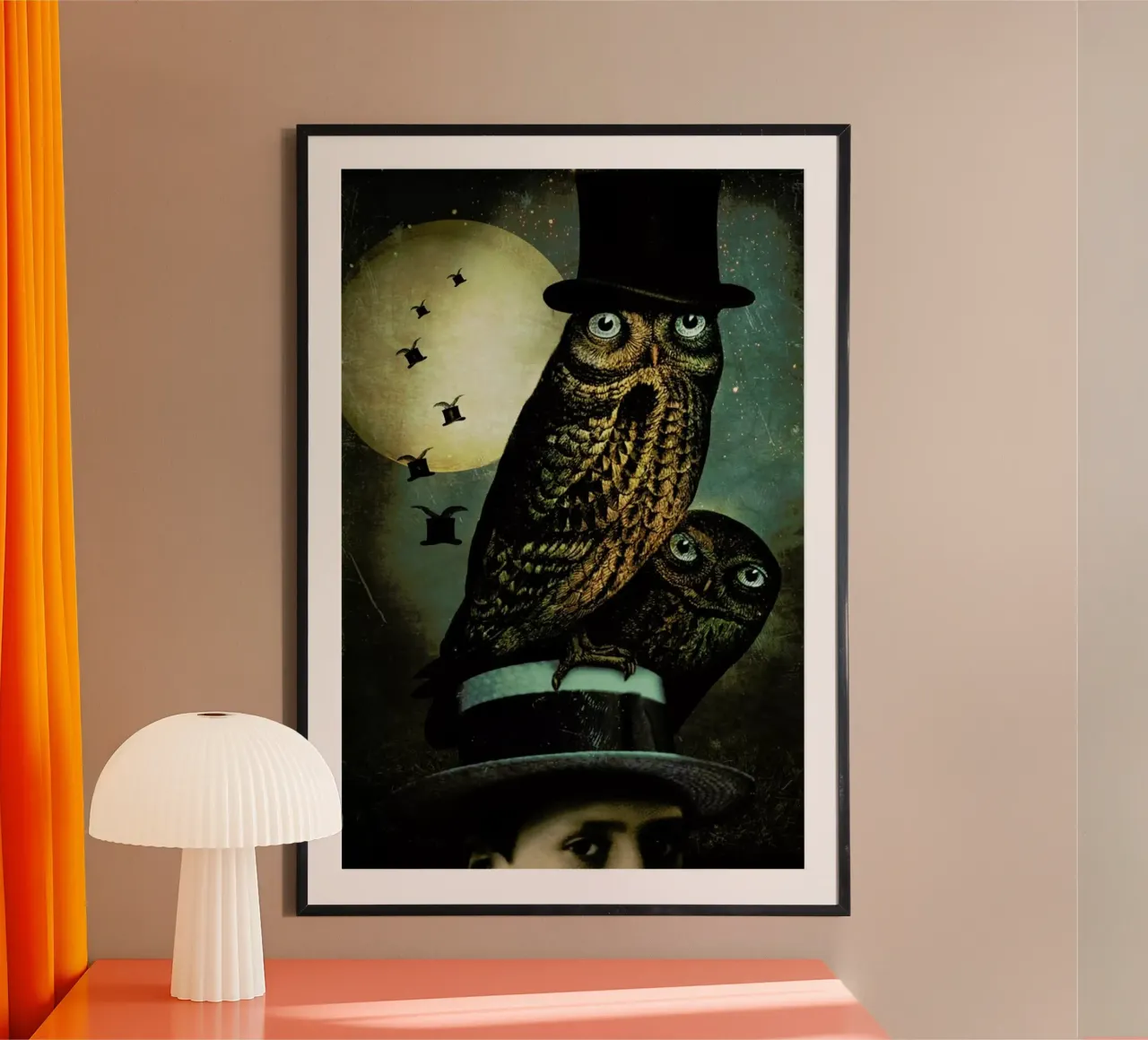 Watchout poster con telaio in legno da Catrin Welz-Stein
