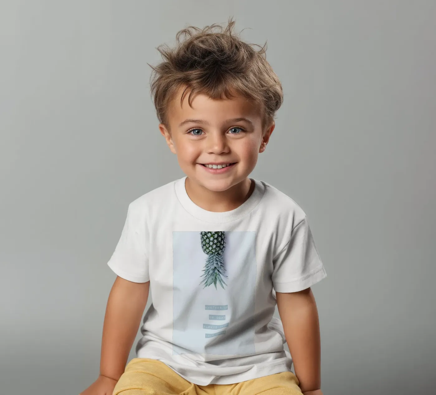 Pineapple Crown t-shirt bambini da Ingrid Beddoes