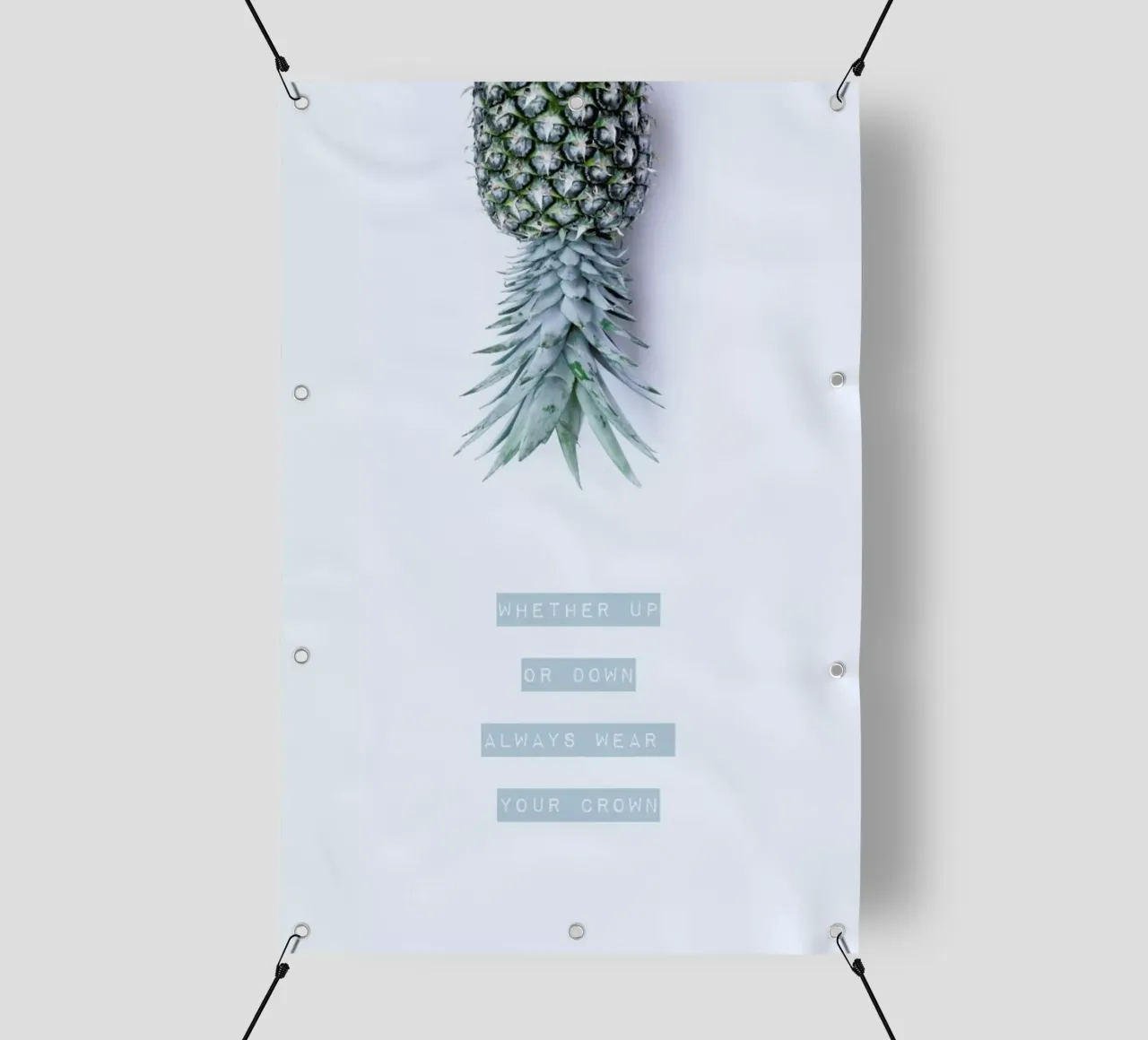 Pineapple Crown telo in pvc da Ingrid Beddoes