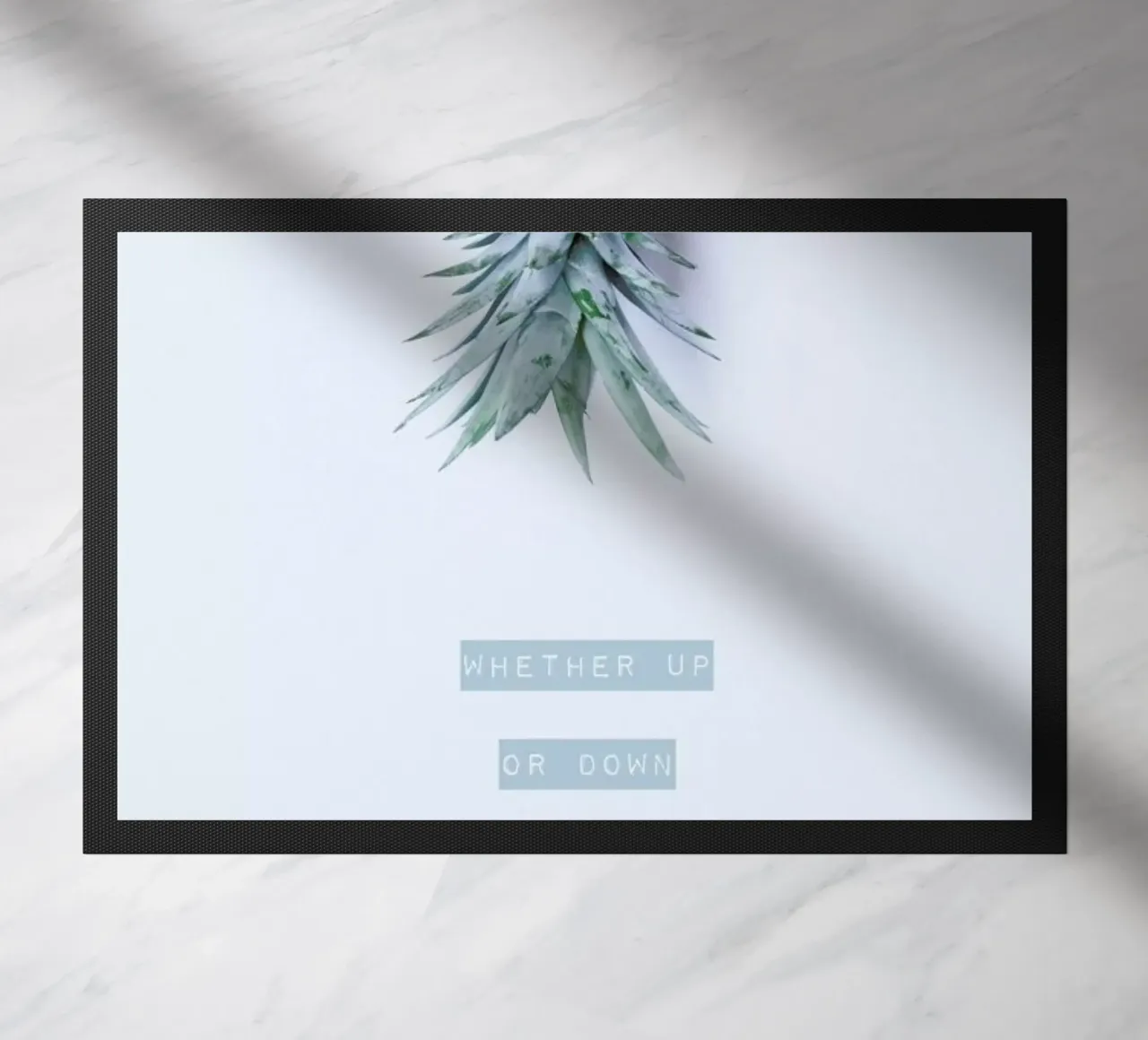 Pineapple Crown doormat by Ingrid Beddoes