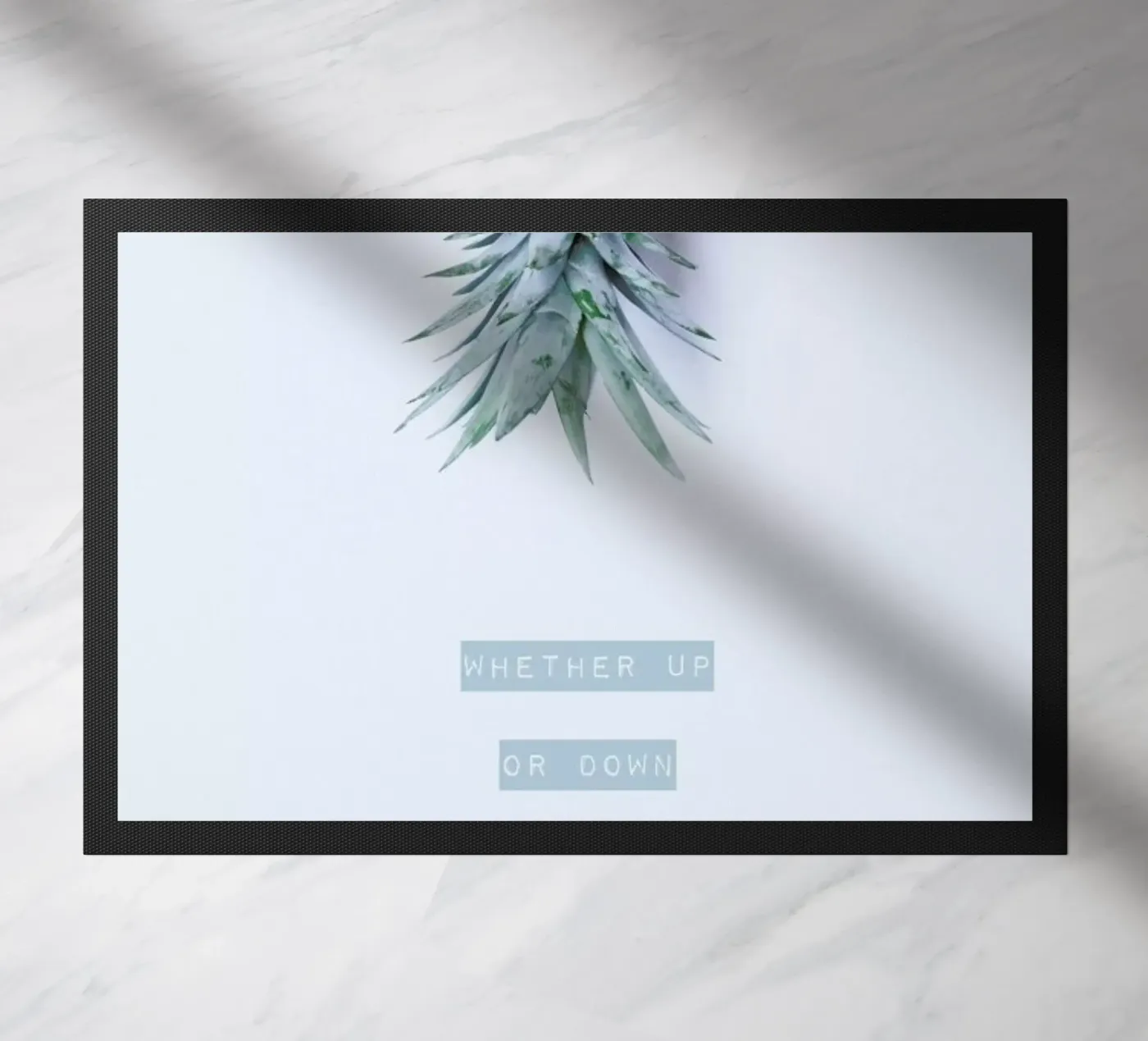 Pineapple Crown doormat by Ingrid Beddoes