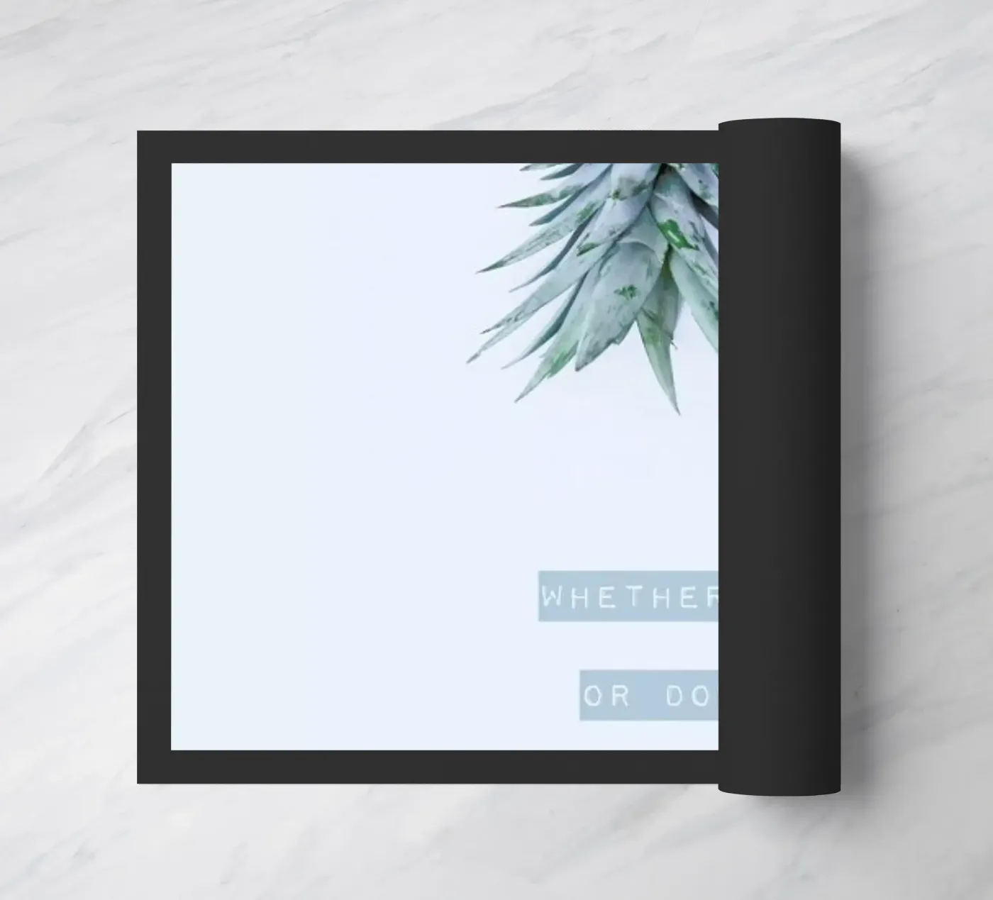 Pineapple Crown doormat by Ingrid Beddoes