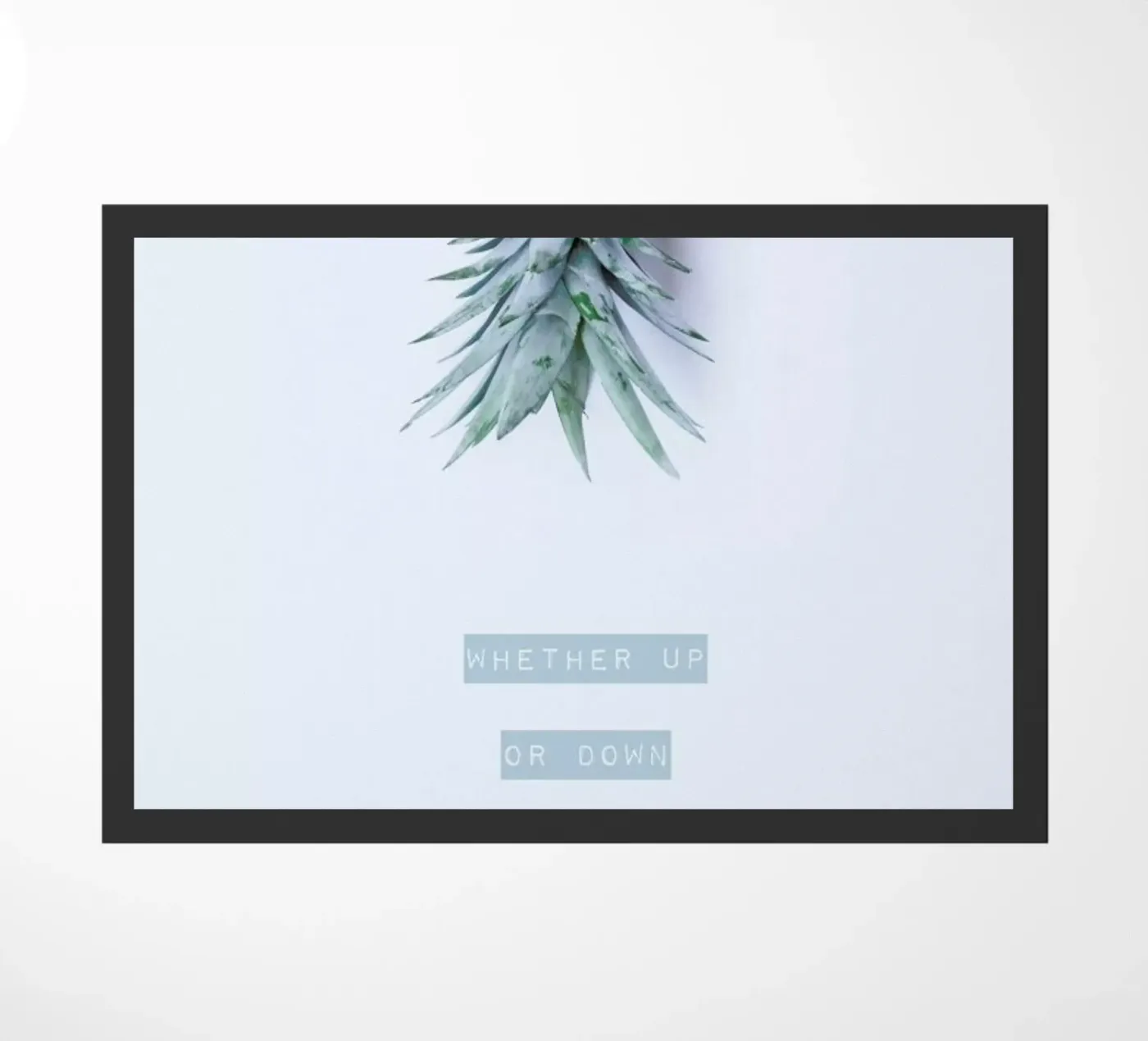 Pineapple Crown doormat by Ingrid Beddoes