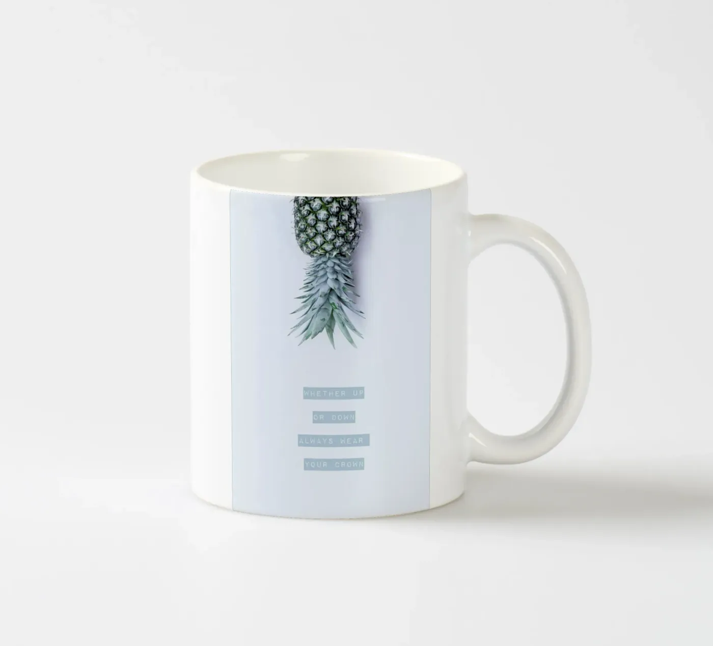 Pineapple Crown ceramic mug by Ingrid Beddoes