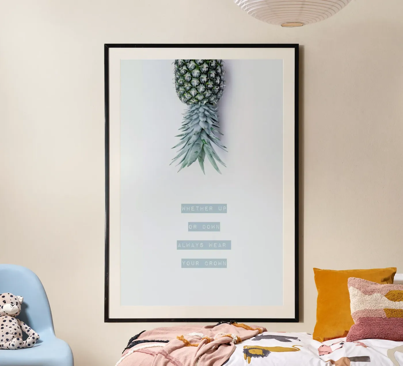 Pineapple Crown poster van Ingrid Beddoes