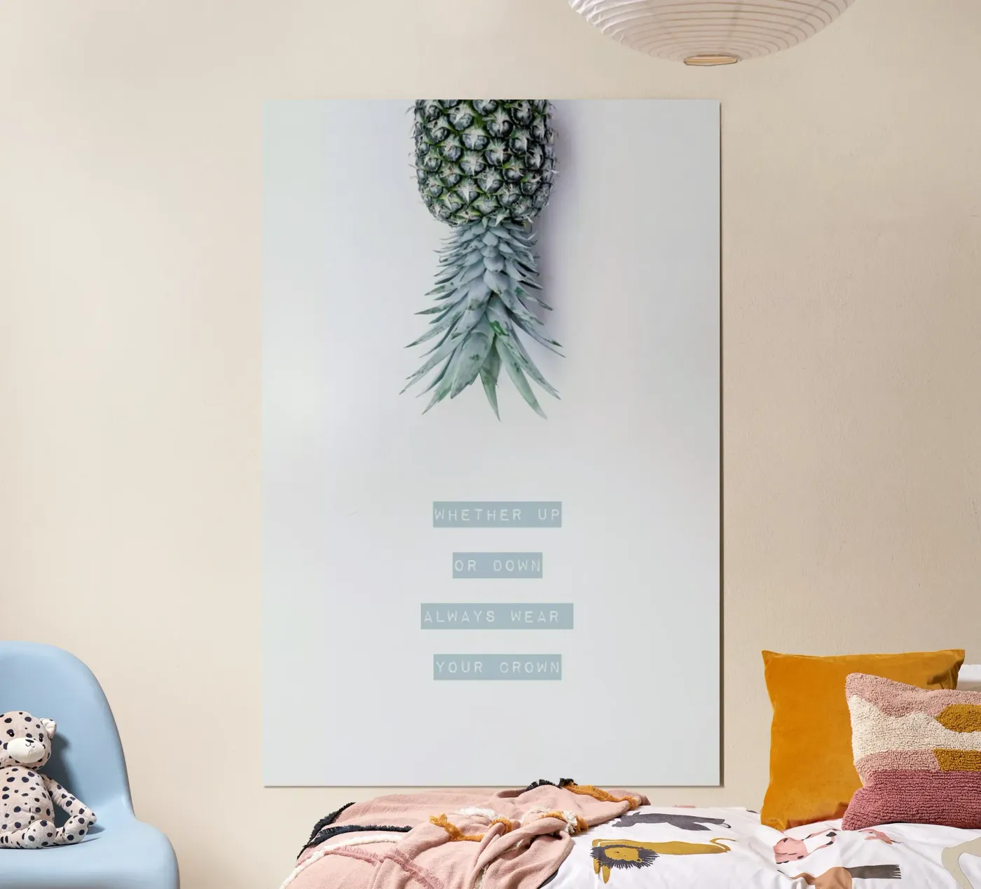 Pineapple Crown poster van Ingrid Beddoes