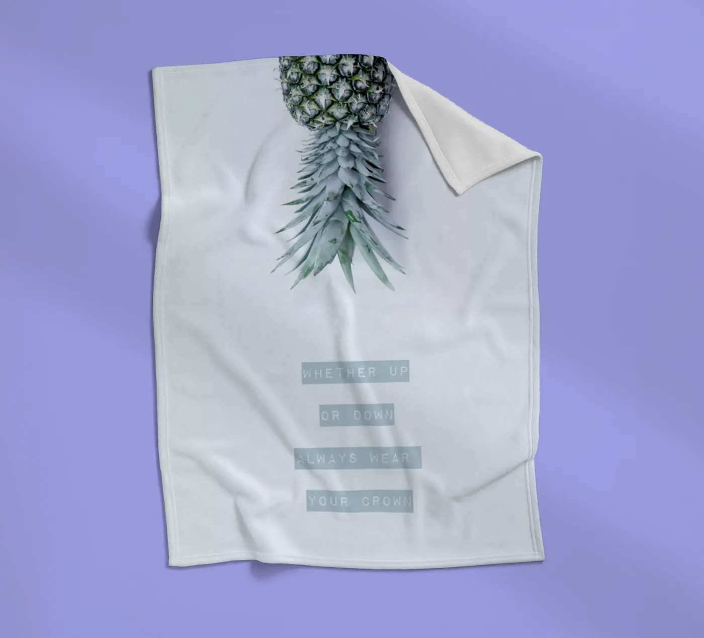 Pineapple Crown fleecedeken van Ingrid Beddoes