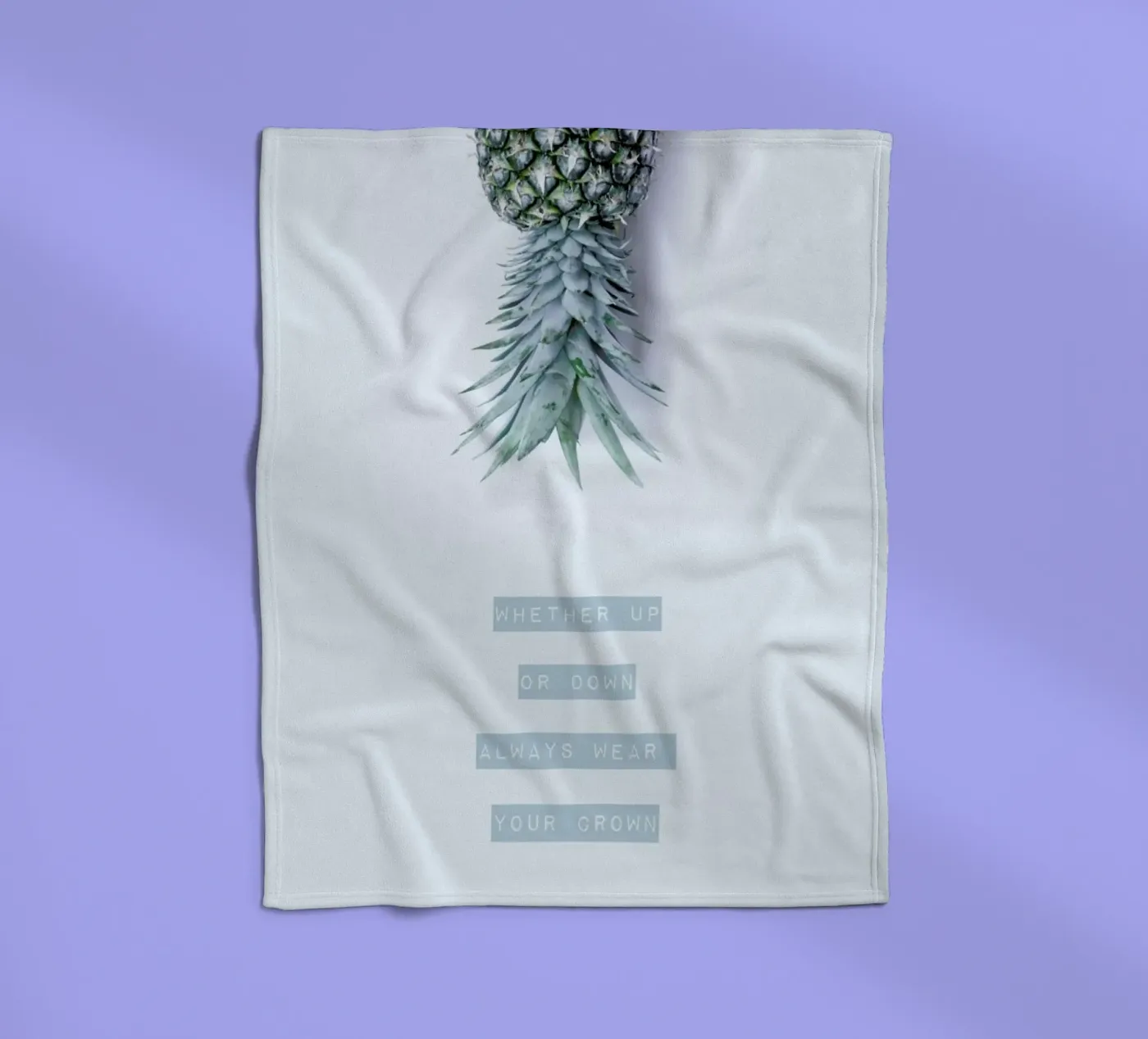 Pineapple Crown fleecedeken van Ingrid Beddoes