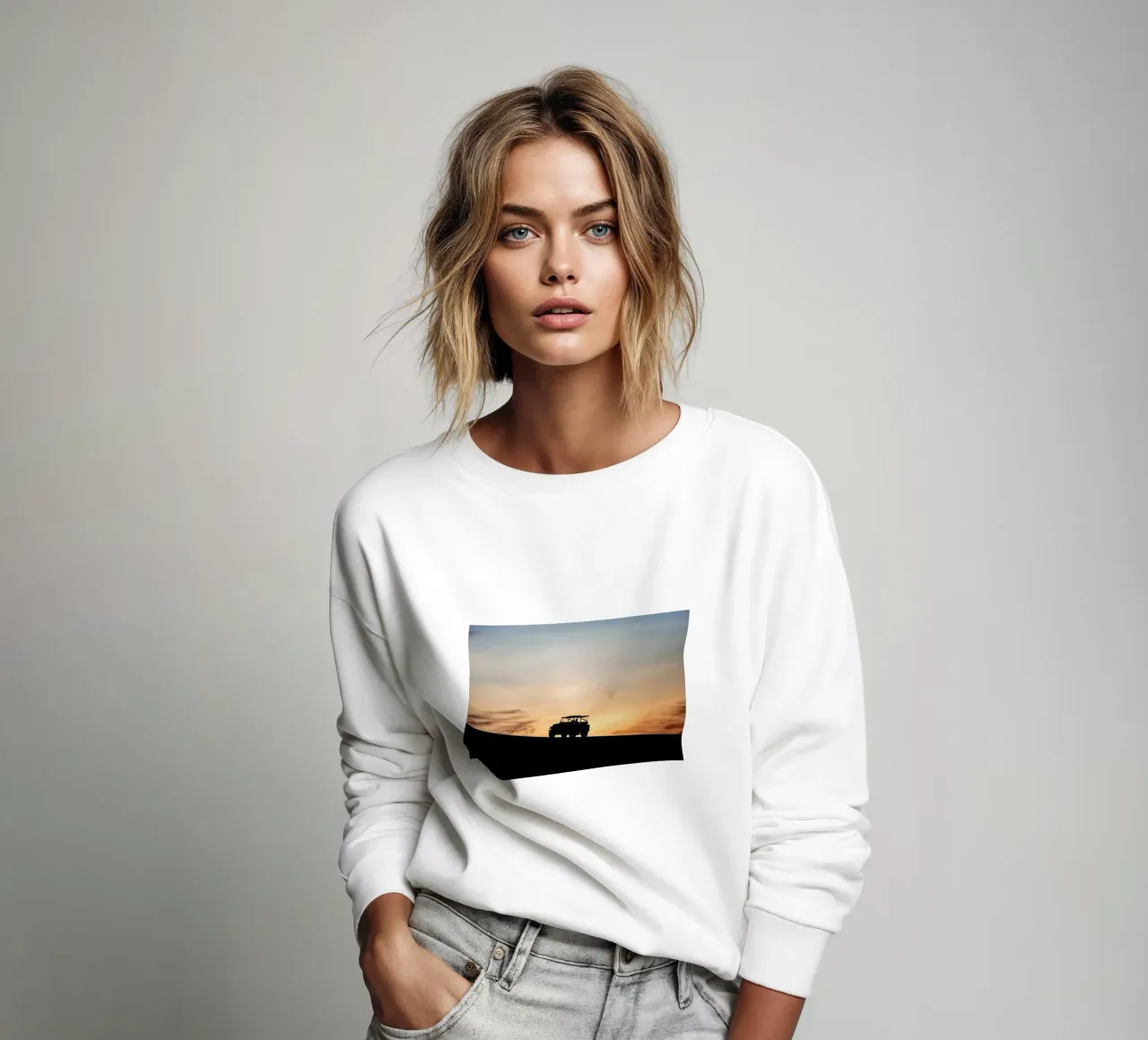 Sunset Sillhouettes felpa da Charlotte Curd