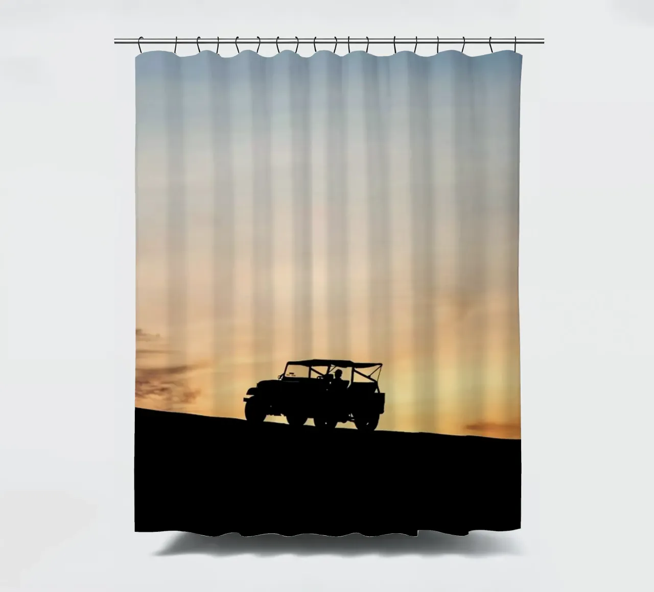 Sunset Sillhouettes tenda da doccia da Charlotte Curd