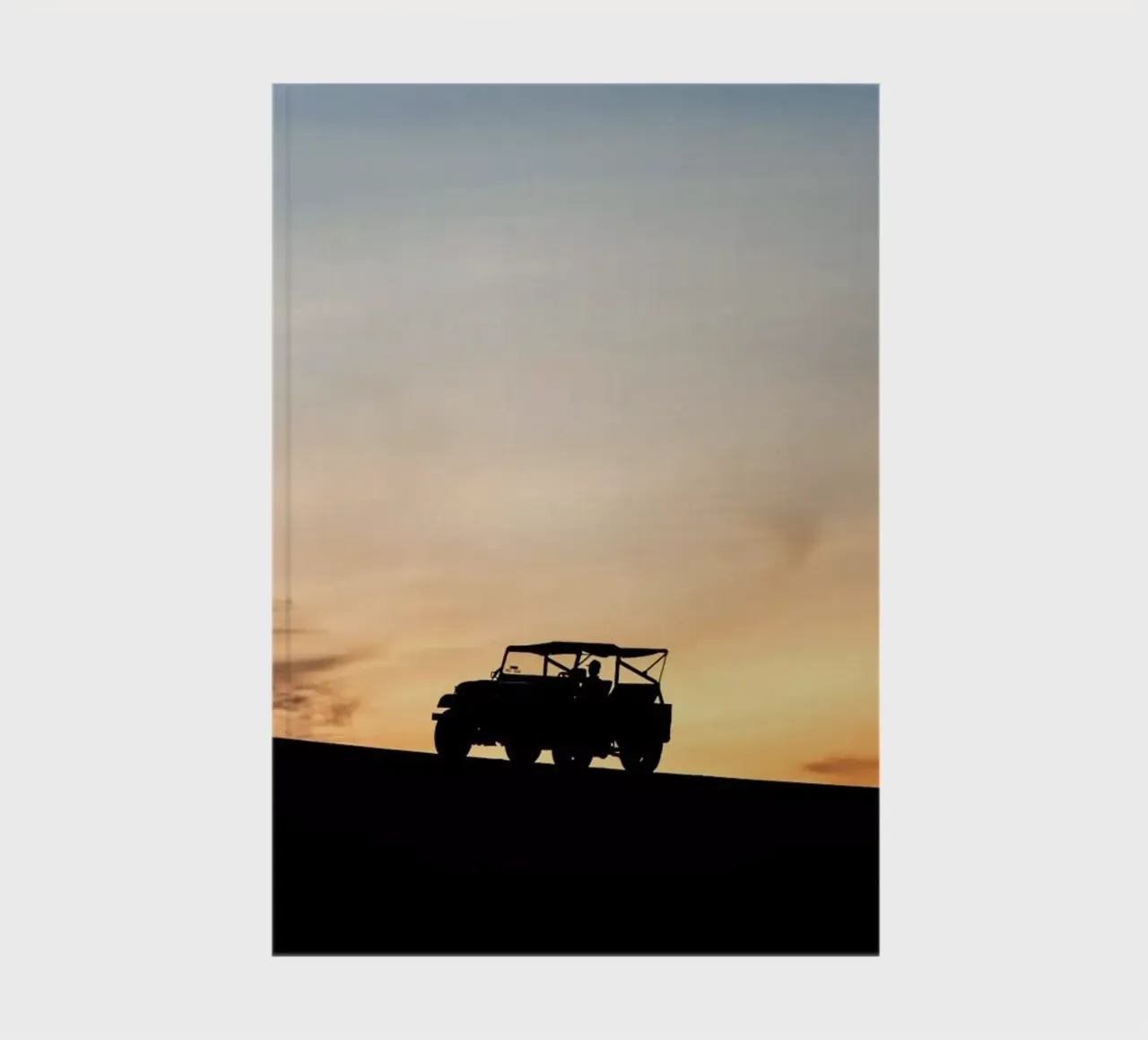 Sunset Sillhouettes notebook by Charlotte Curd