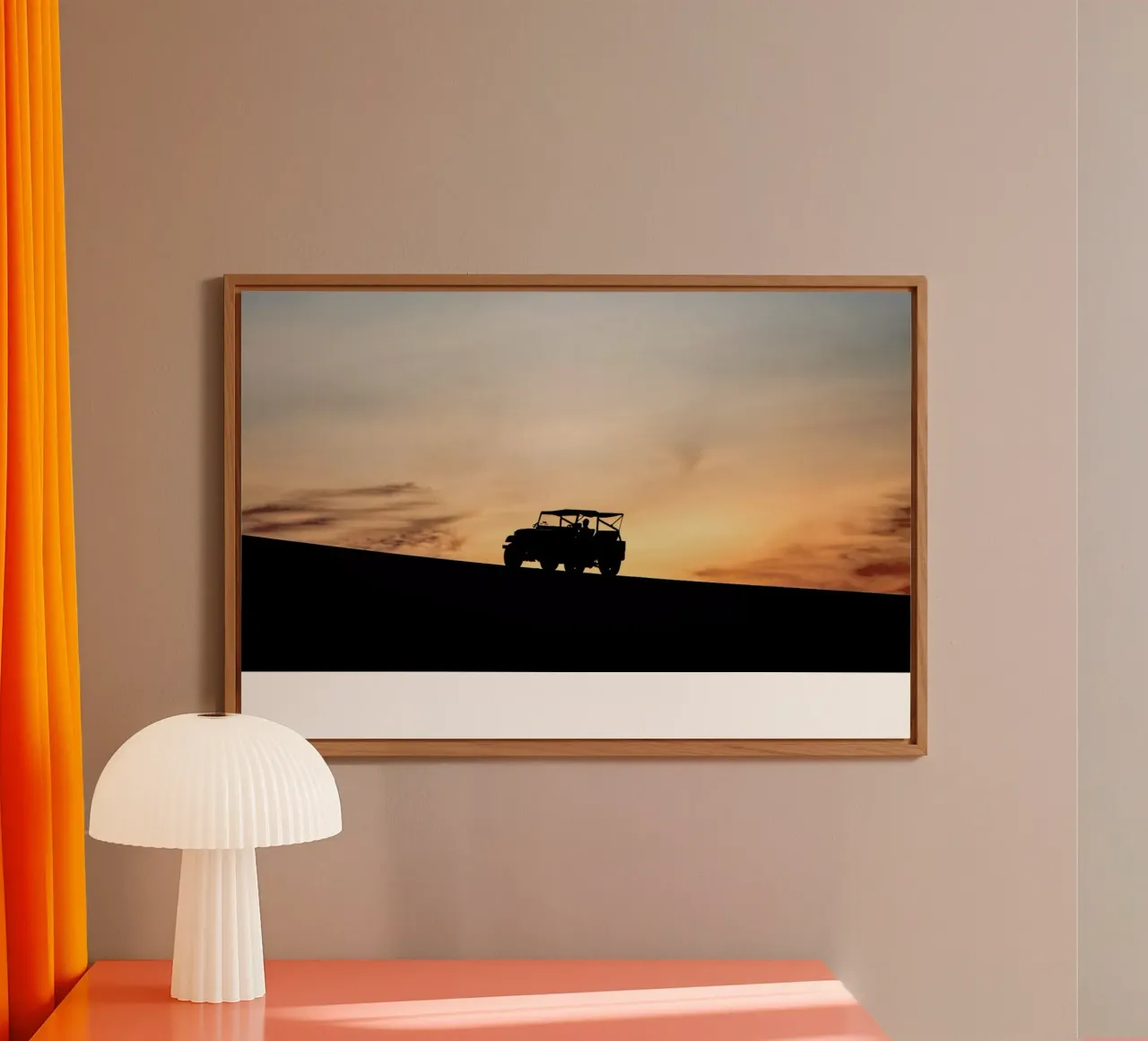 Sunset Sillhouettes alluminio dibond da Charlotte Curd