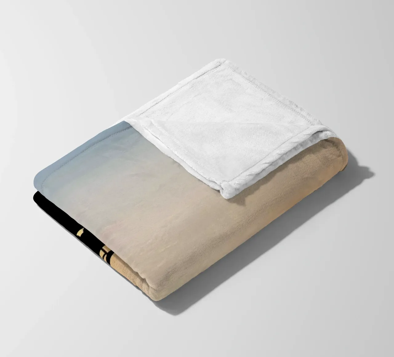 Sunset Sillhouettes coperta in pile da Charlotte Curd
