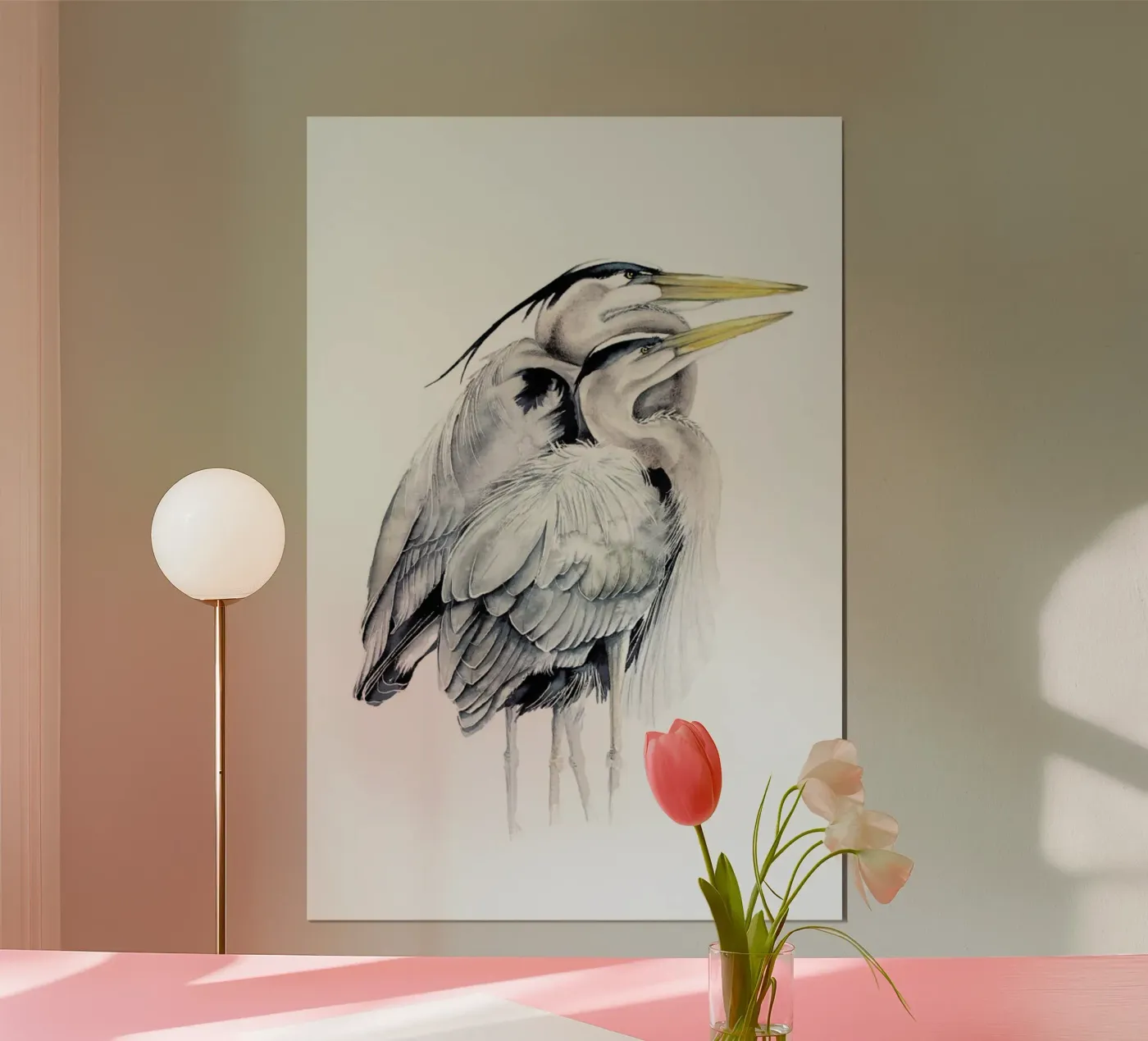 Grey Herons poster da Karolina Kijak