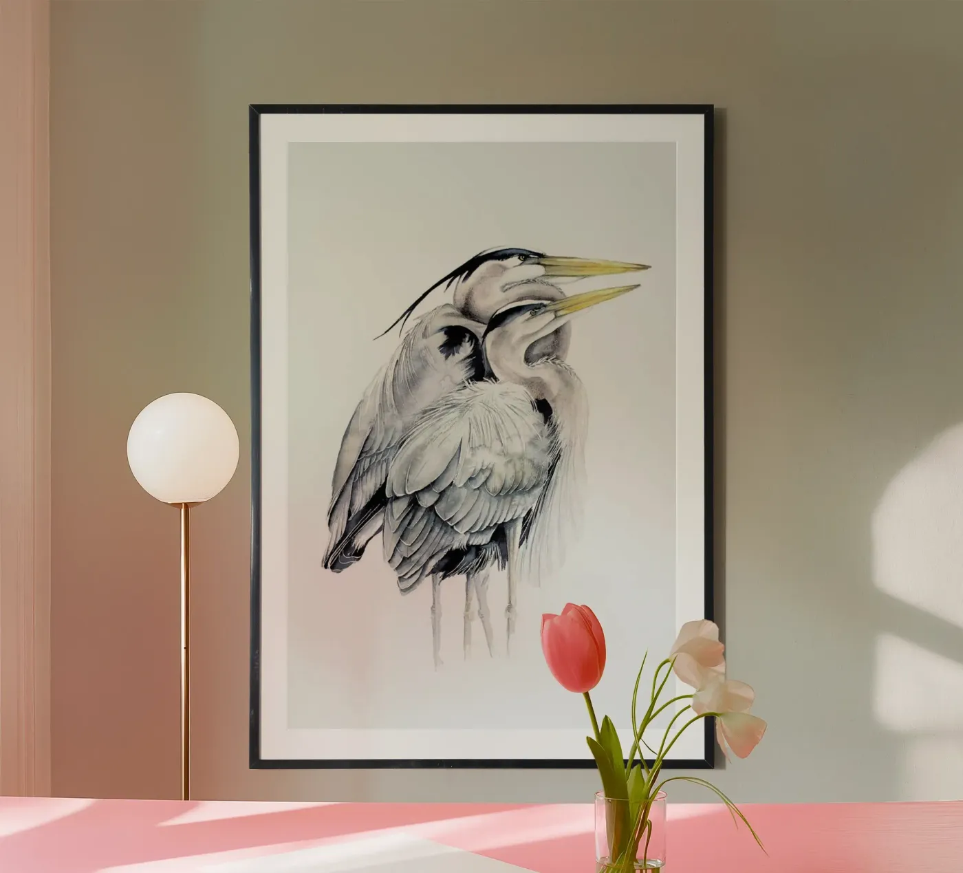 Grey Herons poster da Karolina Kijak