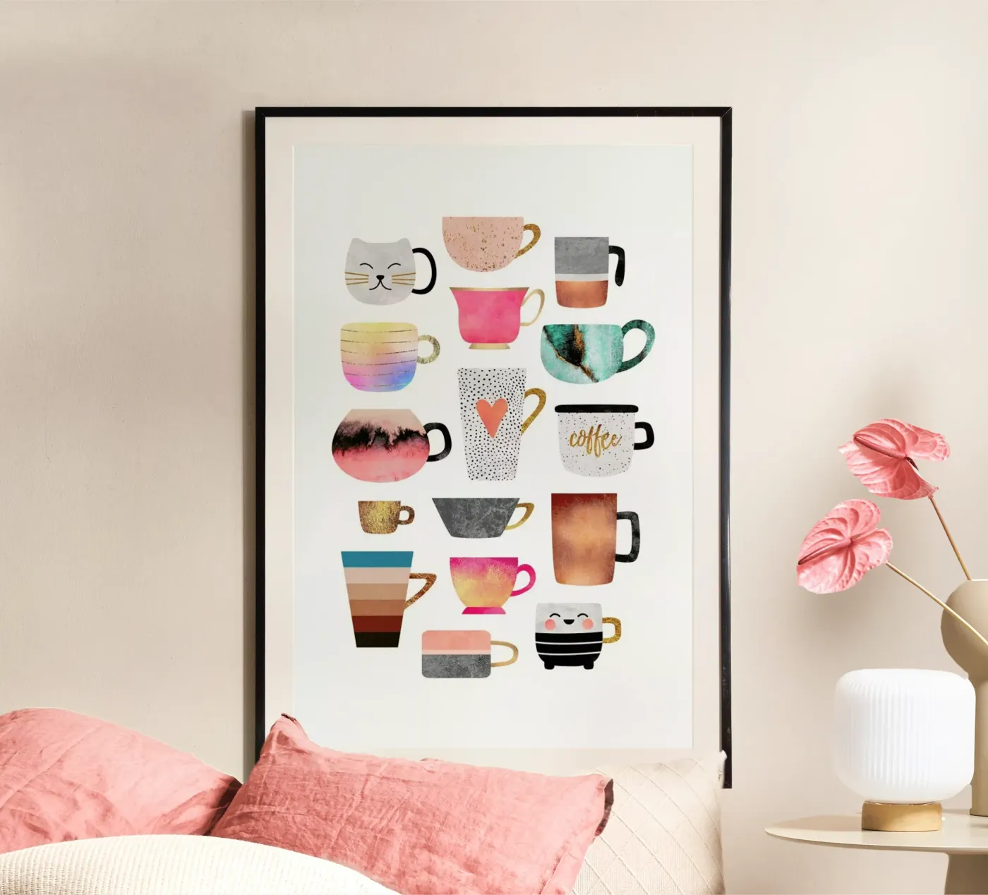 Coffee Cup Collection poster da Elisabeth Fredriksson